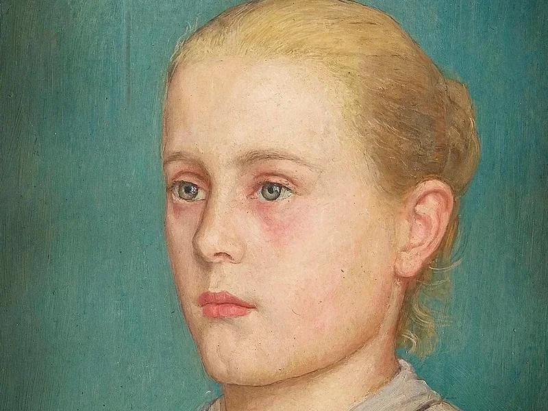 1849-Charles Vuillermet - Ritratto di una giovane donna